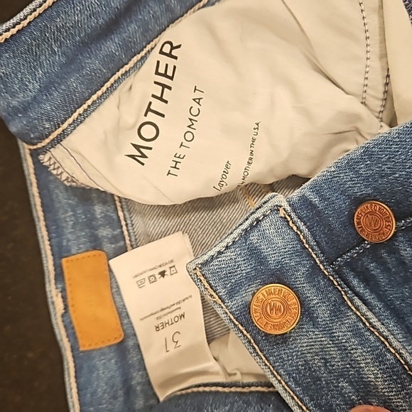💕MOTHER💕 The Tomcat High Rise Straight Leg Jeans ~ Layover 31 NWOT - Picture 16 of 16
